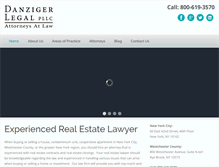 Tablet Screenshot of danzigerlegal.com